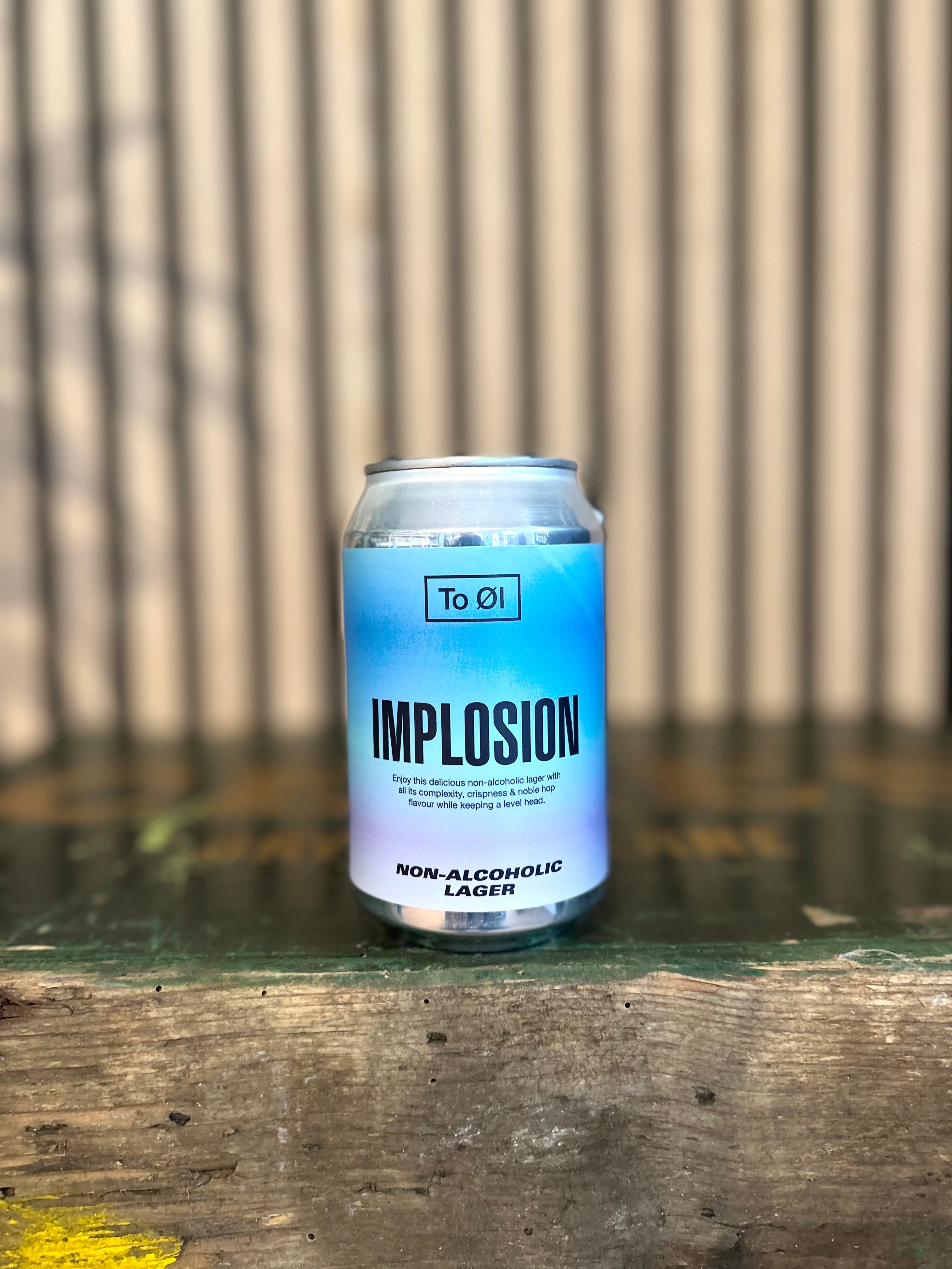 To Øl: Implosion Lager (ALKOHOLFRI) - Din ølhandler